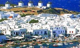 Cruise travel to Greek islands